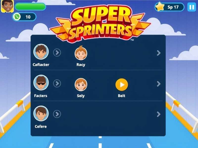 Super Sprinters Character Selection